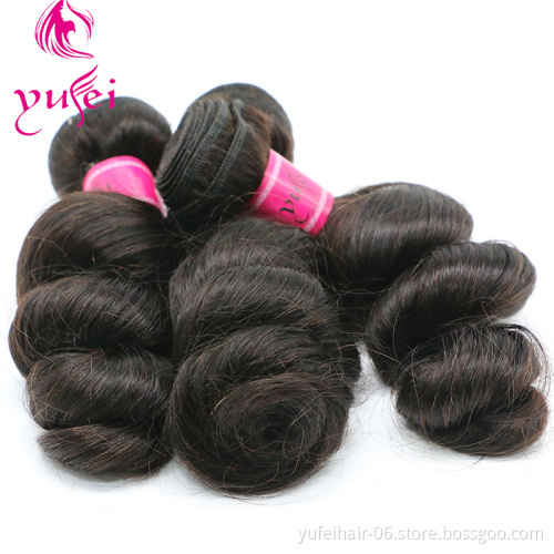 Wholesale virgin 10a 11a 12a grade  brazilian virgin cuticle aligned loose wave unprocessed human  hair extensions bundles